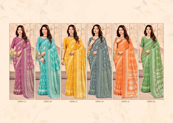 Star Chiffon 149 Printed Daily Wear Chiffon Sarees Wholesale Price In Surat